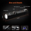 NICRON Flashlight, 700 Lumens 90 Degree Pocket Flashlight Rechargeable IP65