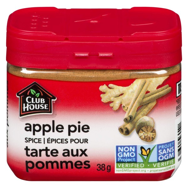 Club House, Quality Natural Herbs & Spices, Apple Pie Spice, Plastic Can, 38g