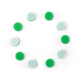 Maxshine 10 Pieces MN01 Mini Polisher and Accessories - 26mm (1”) Green Polishing Pads, Great for Small Surface Polishing & Buffing, Ideal for Professional Auto Detailing