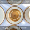 Lareina Plates and Bowls Set, 12 Pieces Farmhouse Ceramic Dinnerware