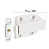 Sourcingmap Magnetic Touch Catch Latch Push to Open ABS White