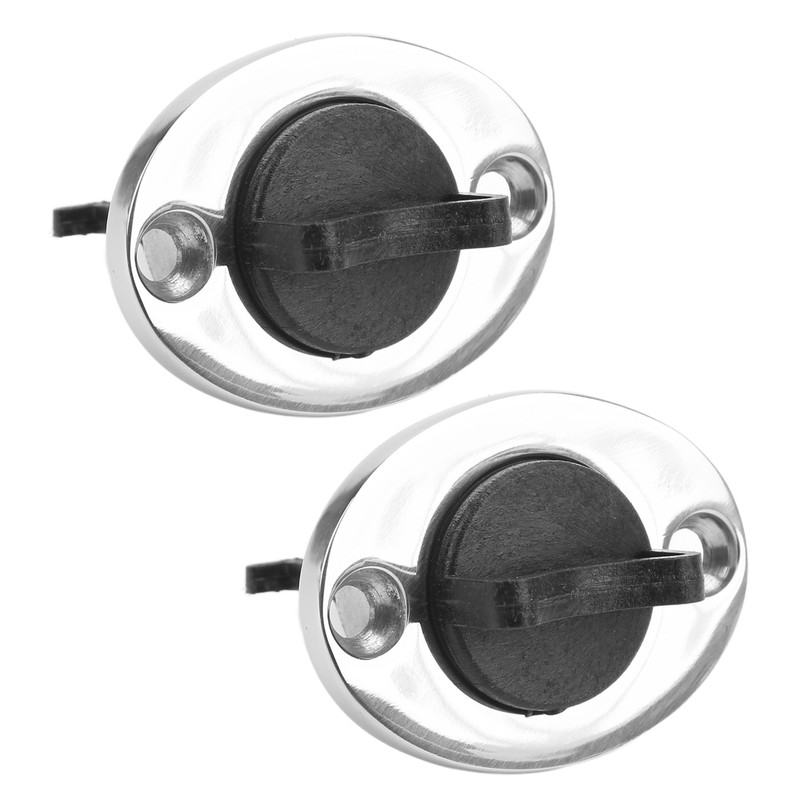 2pcs 316 Stainless Steel Marine Drain Plug Oval Garboard Transom