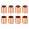 uxcell 1/4"(6mm) Wire Rope Stop Sleeve, Copper Crimping Loops Sleeve