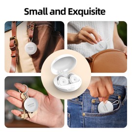 Ear Plugs for Sleeping, Made of Ultra-Comfortable Silicone with Passive Noise Reduction Technology for Noise Reduction 35 dB, 4 Ear Tips in XS/S/M/L, 1 Pair of Cream