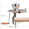 Stainless Steel Manual Wheatgrass Juicer, Hand Crank Fruit Vegetable Orange
