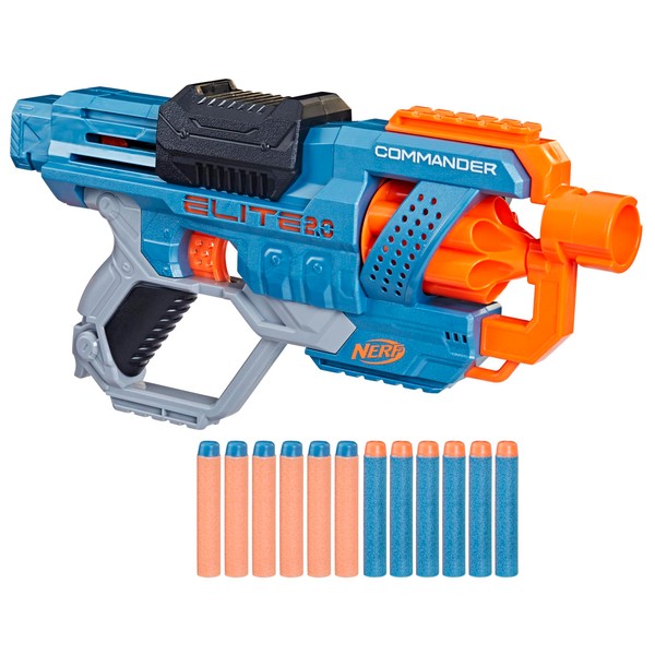 Nerf NERF Elite 2.0 Commander RD-6 Dart Blaster, 12 Darts,