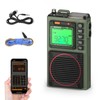 Raddy RF75A APP Control Shortwave Radio, Portable Shortwave Radios AM/FM/VHF/SW/WB