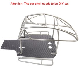 TOOMOD Carbon Fiber Chassis and Roll Cage Combination for Tamiya Racing Buggy Sand Scorcher Upgrade Replacement