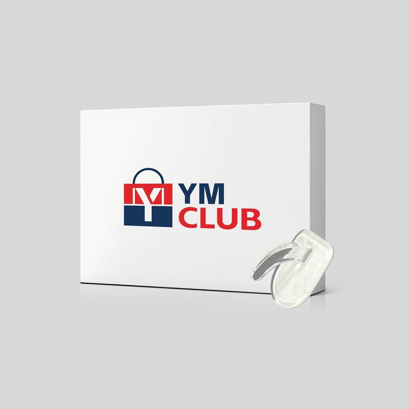 YMCLUB 30 PCS Clear Adhesive Wall Hooks - Transparent Acrylic,