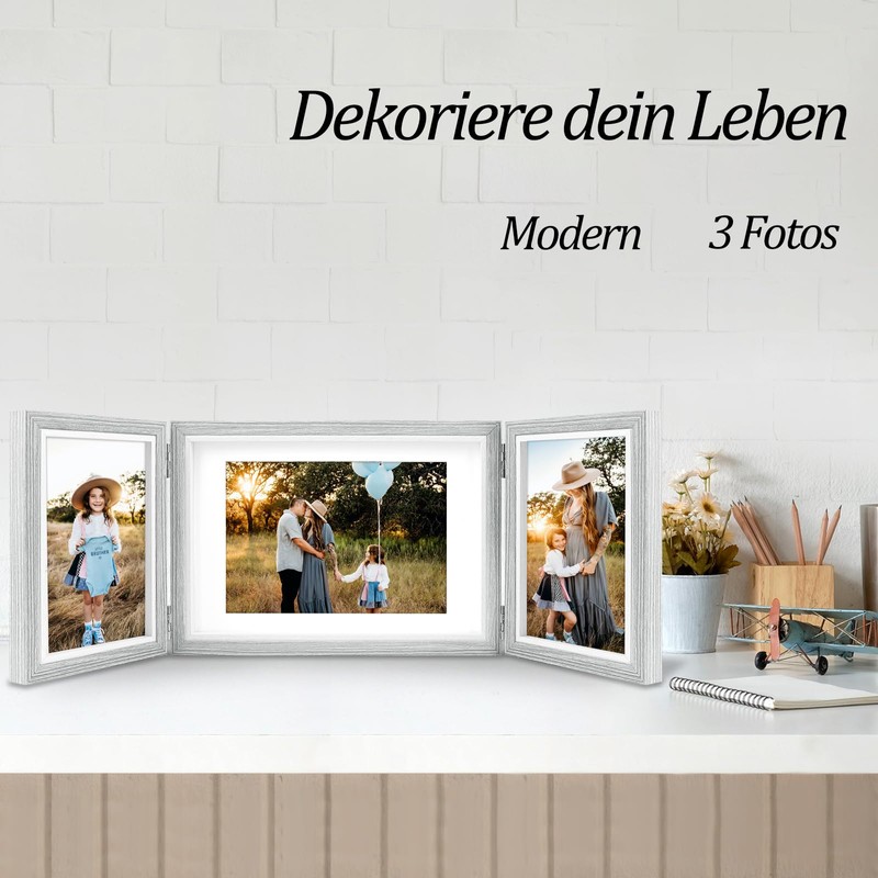 Triple Photo Frame Multiple for 3 Photos 10 x 15