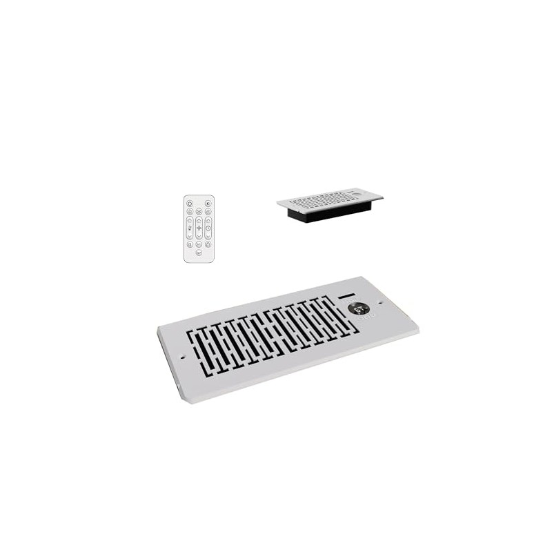 Register Booster Fan for 4"x10", 10-Speed Smart Vent Fan, Improves