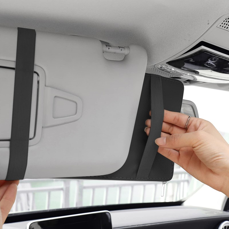 2 Packs Car Sun Visor Pocket Organizer for Car Truck,
