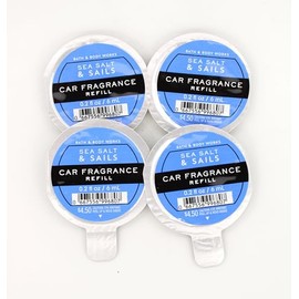 Generic Sea Salt & Sails, Bath and Body, Car Fragrance Refill, 0.2 fl oz each, 4 pack, Blue