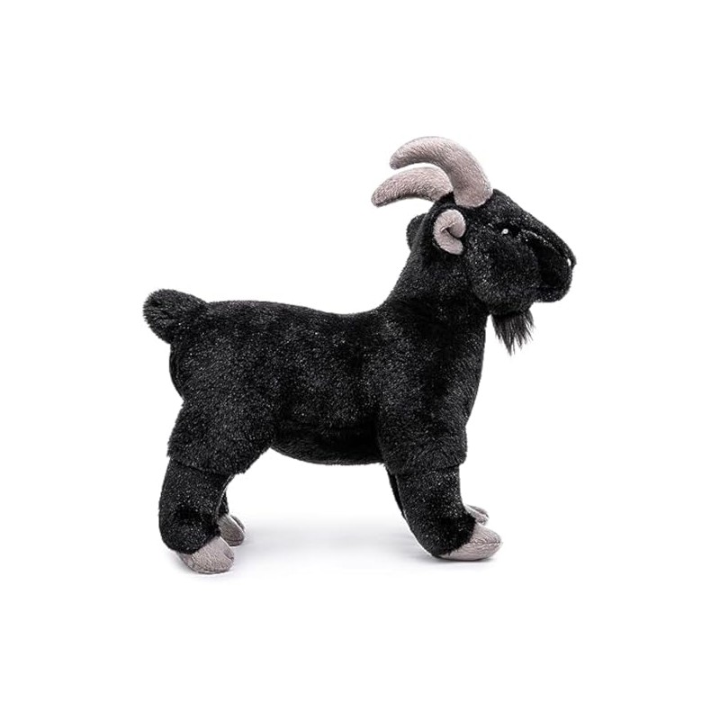 BABY FRANKIEZHOU Black Goat Plush Toy, Goat Stuffed Animal