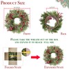 [ Timer ] 20 Inch Artificial Christmas Wreath with 30