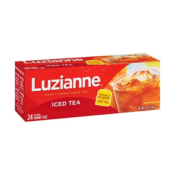 Luzianne Specially Blended Iced Tea Bags, 24 Count