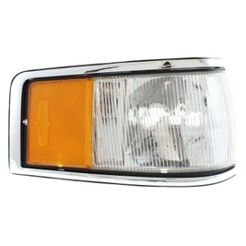 Hylorvin Signal Light Passenger Side Plastic Lens Clear & Amber Lens Signal Lamp Corner Light for Lincoln for Town Car 1990-1994 Without Bulb(S)-Assembly Right 12815307 FO2551131