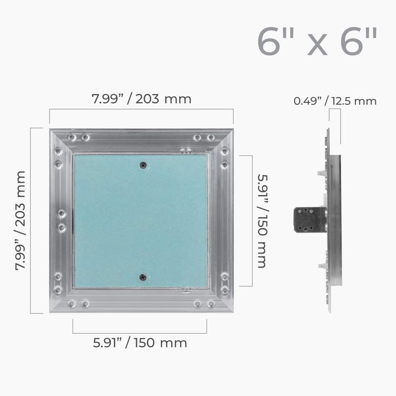 HVAC OV 6" x 6" Drywall Access Panel – Aluminum