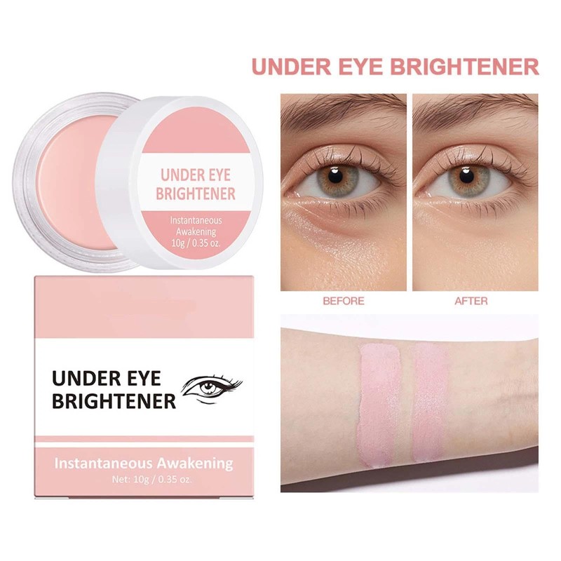 Under Eye Brightener and Concealer - Long Lasting Pink Cream