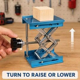 4-Inch Adjustable Aluminum Router Lift Table 5kg Capacity