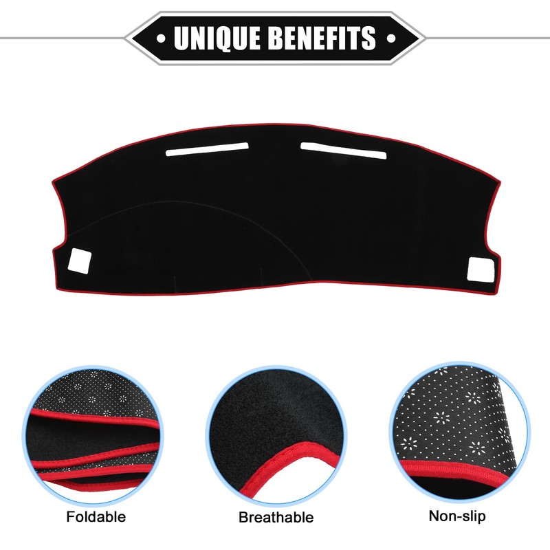 VekAuto Dashboard Cover Compatible for Dodge Charger 2005-2007, Nonslip Polyester