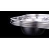 Stainless Steel Plate Divided Meal Tray Sections Dinner Dish for