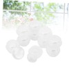 Tarros Crema Forma Hongo Plástico Transparente