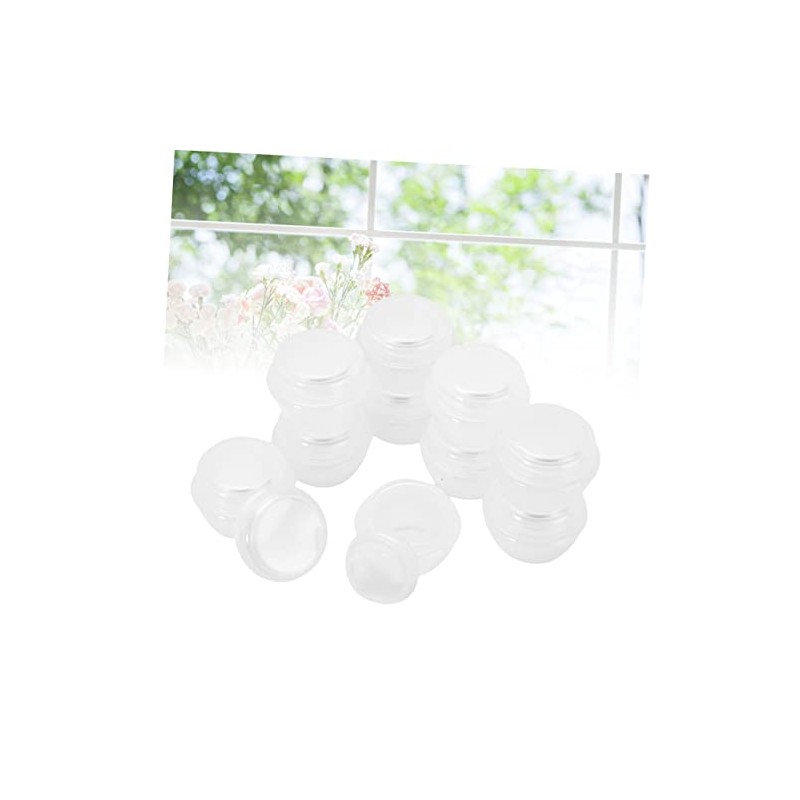 Tarros Crema Forma Hongo Plástico Transparente