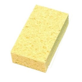Nihon Insōru Kōgyō Cellulose Bath Sponge Made in Japan Water Absorbent Quick Drying Bath Cleaning Sponge Yellow 2-Piece Set
