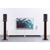 bimiti Wood Grain Speaker Stands 36 Inch Universal Floor Speaker