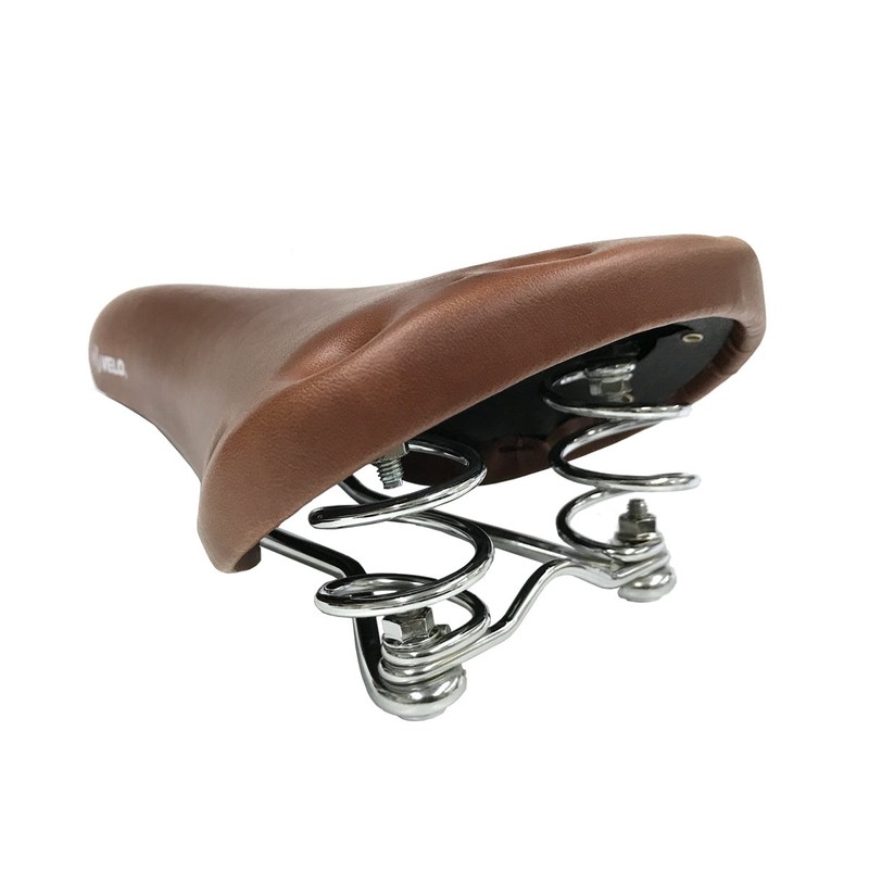 Velo VL-6067 Coil Spring Saddle 06-BROWN SL-VL-M001