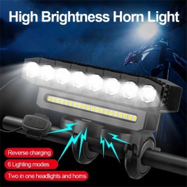 Unbranded Bicycle Front Headlight Super Bright LED Bike Light USB Rechargeable Waterproof