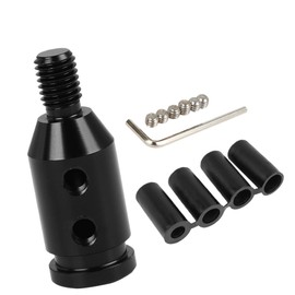 A ABSOPRO Car M10 x 1.5 Gear Shift Knob Adapter Non Threaded Shifter Black