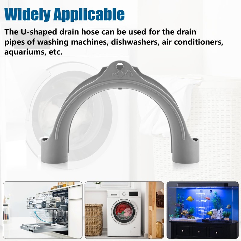 Washing Machine Drain Hose Holder Hook - U Shaped Drain