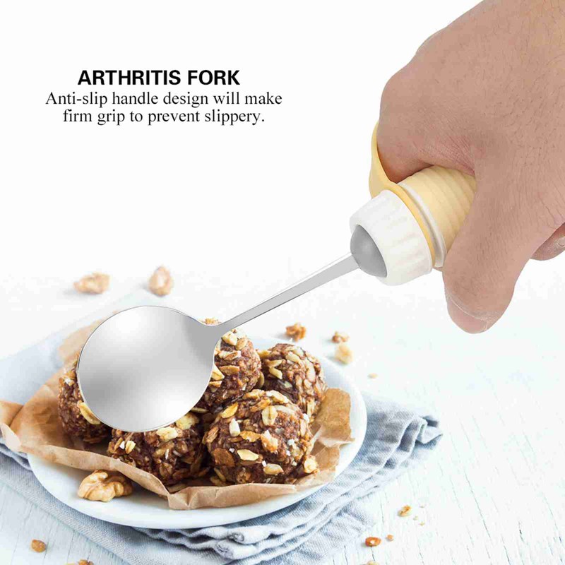 Disabled Patient Arthritis Elder Utensil Removable Flexible Rotating Eating Tablewares(Spoon)