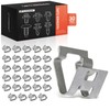 A-Premium 30PCS Metal Front & Rear Spoiler Locking Fastener Clips