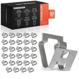 A-Premium 30PCS Metal Front & Rear Spoiler Locking Fastener Clips Compatible with Toyota Corolla 2003-2010, Prius 2010-2015, Matrix 2009-2010, Prius C 2017, Prius Plug-In 2012-2015, Solara 2007-2008
