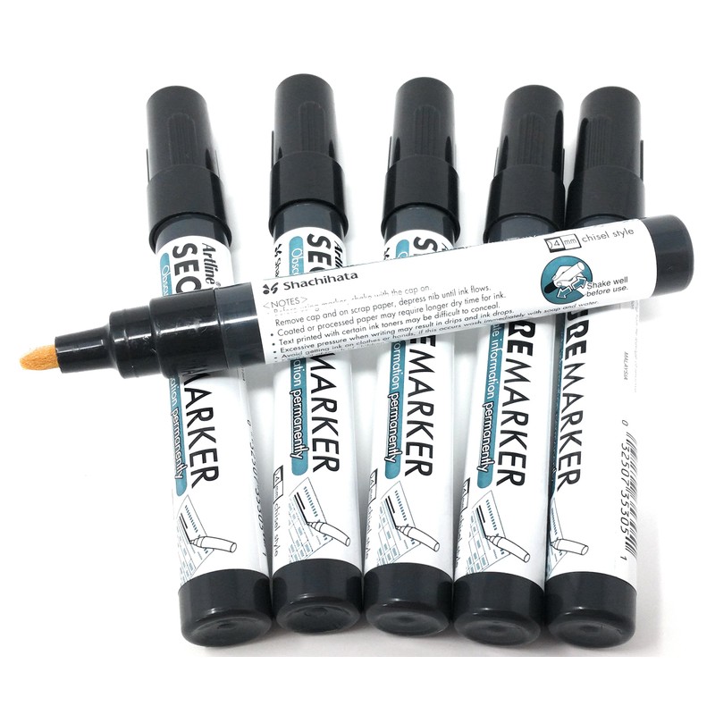 IMPRINT360 Secure Marker Redacting Pen, (6-Markers) Perfect for Blacking out