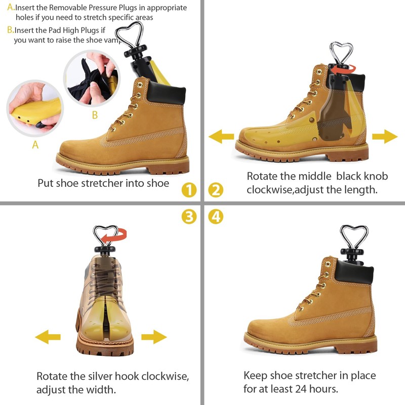 CuteHome Shoe Stretcher Men Women, Boot Stretcher,Expands Length and Width