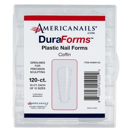Americanails DuraForms Plastic Nail Forms 120ct - SHAPE "Coffin"
