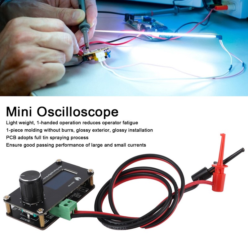 Mini Oscilloscope with Button 0.96in Organic LightEmitting Diode Display Industrial