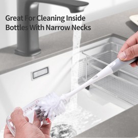 Bottle Brush Replacement Head Compatible with OXO,Flexible Dish Brush Refill Head Compatible with OXO,2PCS,Large Size(Brush Head Only,Handle Not Included)