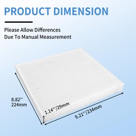 80292-SDA-407 Cabin Air Filter for Hon da Accord Civic CRV Odyssey Passport Pilot Ridgeline, Acura MDX RDX RL RLX TL TLX TSX ZDX