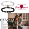 Aroncent King&Queen Crown Couple Bracelets His and Her Friendship 8mm