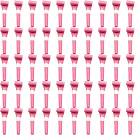 ywmigl 50 Pcs Party Blowers for Kids Funny Blower Noise Makers Blowouts Horns Whistles Perfect for Birthday Parties New Years Sporting Events Party Supplies (Pink)