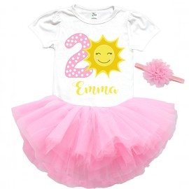 You are my sunshine first birthday outfit baby girl sun tutu skirt set girl sunshine first birthday customized outfit
