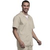 Cherokee Workwear Scrubs Men's Zip Front Jacket, Khaki, Large