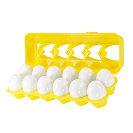 12pcs Kids Color Matching Egg Set Number Recognition Egg Pairing Toy with Storage Box