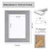 KM Foto Picture Frame Wood Plexi Acrylic Frame Square Collage