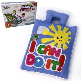 Soft Quiet Toys for Toddlers, for Kids, for Girls, for Boys | Montessori Principles, Practical Life Skills, Sensory Activities | Travel Toddler Busy Book | Felt Preschool Educational Toy (BLUE)